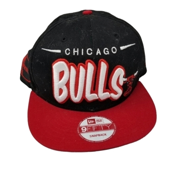 Chicago Bulls New Era 9Fifty Snapback Hat Embroidered Hardwood Classics - Picture 1 of 9
